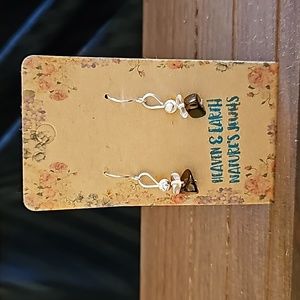 MLB natural stones earrings